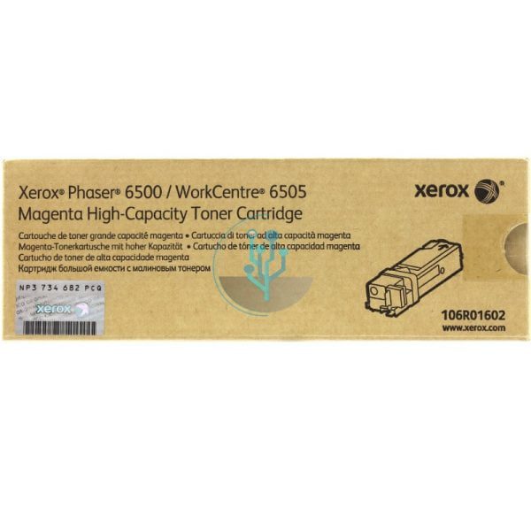 Toner Xerox 106R01602 Magenta Phaser 6500, WC6505 2500 Páginas