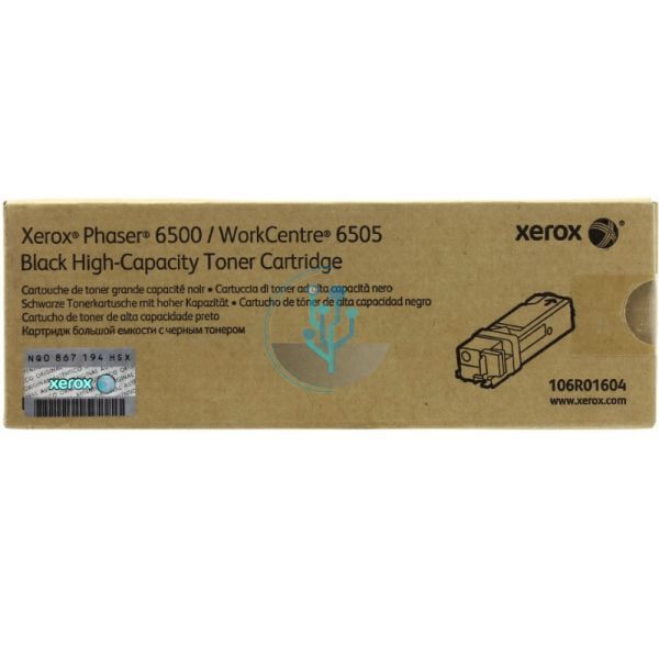 Toner Xerox 106R01604 Negro Phaser 6500, WC6505 3000 Páginas