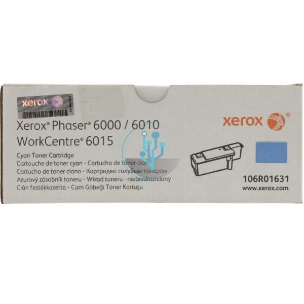 Toner Xerox 106R01631 Cyan Phaser 6000, 6010 1000 Paginas