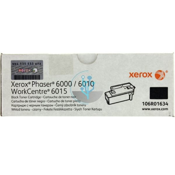 Toner Xerox 106R01634 Negro Phaser 6000, WC6015 2000 Páginas