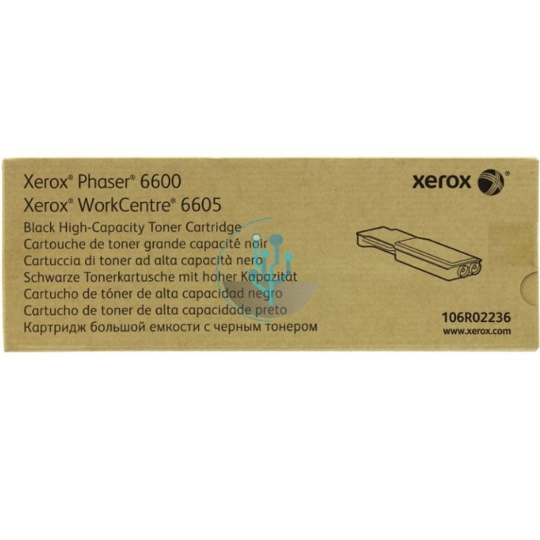 Toner Xerox 106R02236 Black PH 6600, WC 6605 8000 Páginas