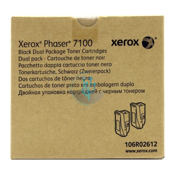 Toner Xerox 106R02612 Black Phaser 7100 Dual Pack 10,000 Páginas