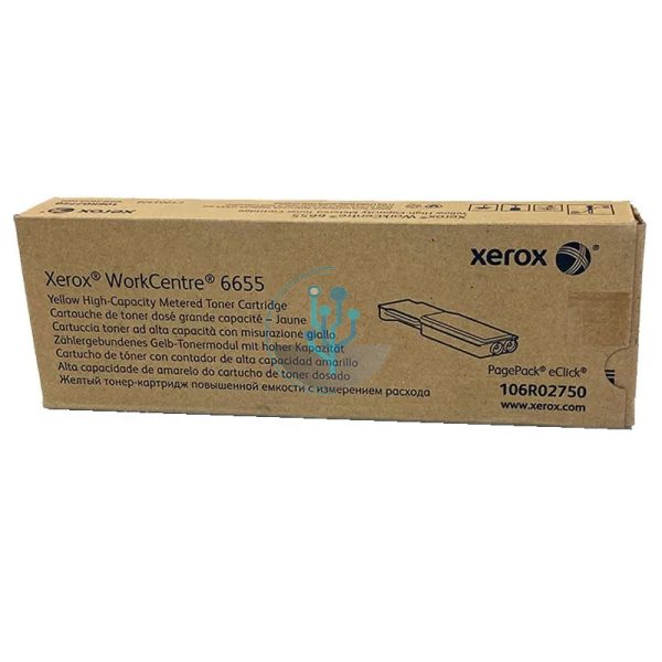 Toner Xerox 106R02750 Yellow Metered WC6655 11,500 Pags
