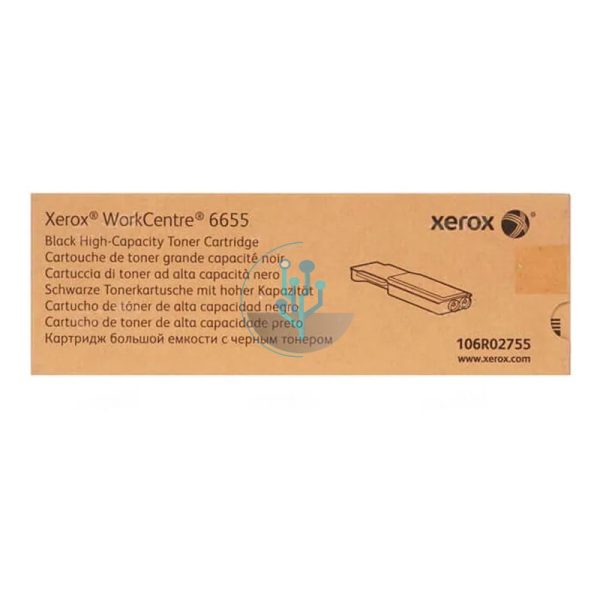 Toner Xerox 106R02755 Black WorkCentre 12,000 Páginas