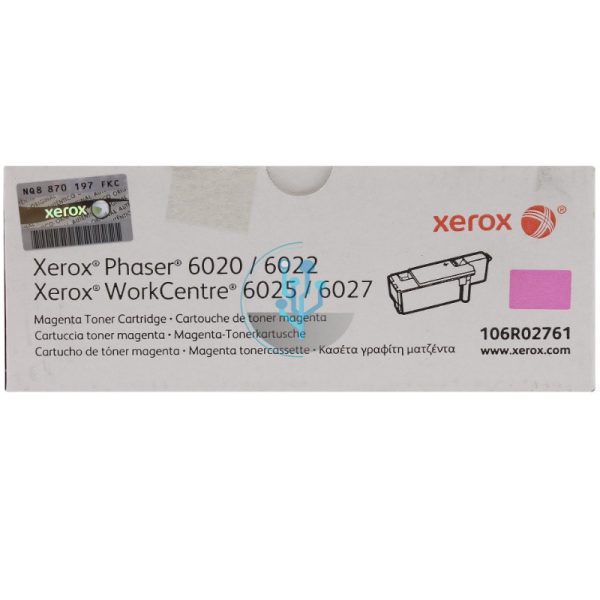 Toner Xerox 106R02761 Magenta phaser 6020, WC6027 1,000 Páginas
