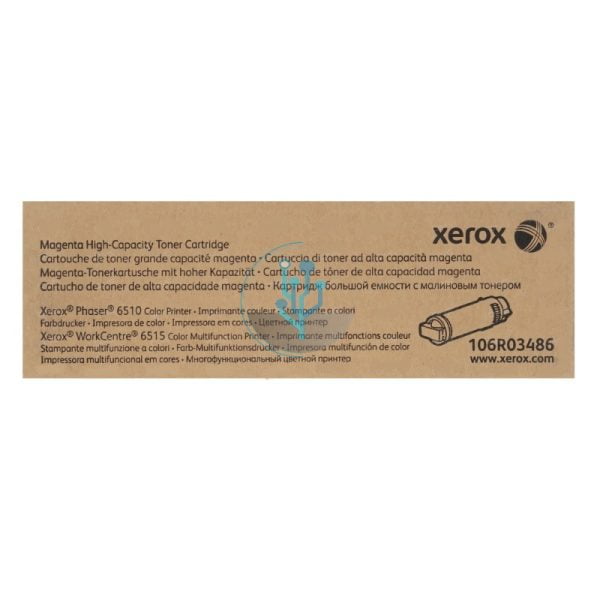 Toner Xerox 106R03486 Magenta Phaser 6510, WC6515 2400 Páginas