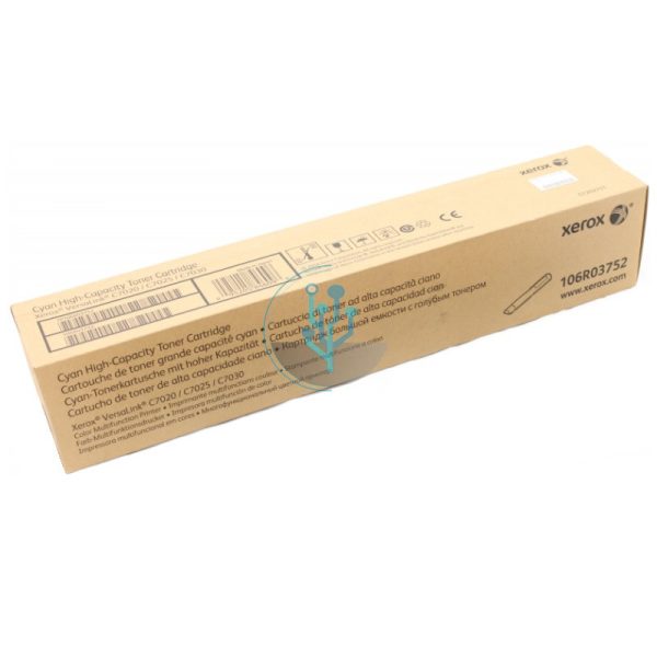 Toner Xerox 106R03752 Cyan C7020, C7030 9,800 Páginas