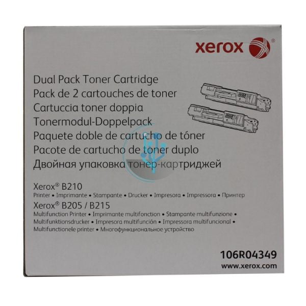 Toner Xerox 106R04349 Dual Pack B210, B215 6000 Páginas