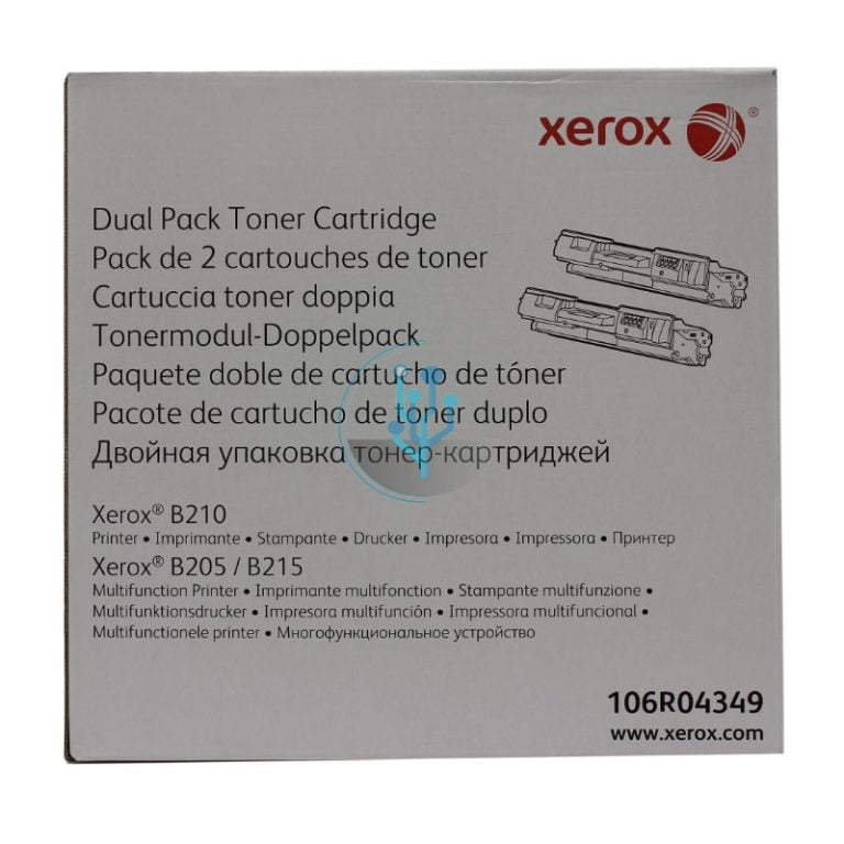 Toner Xerox 106R04349 Dual Pack B210, B215 6000 Páginas