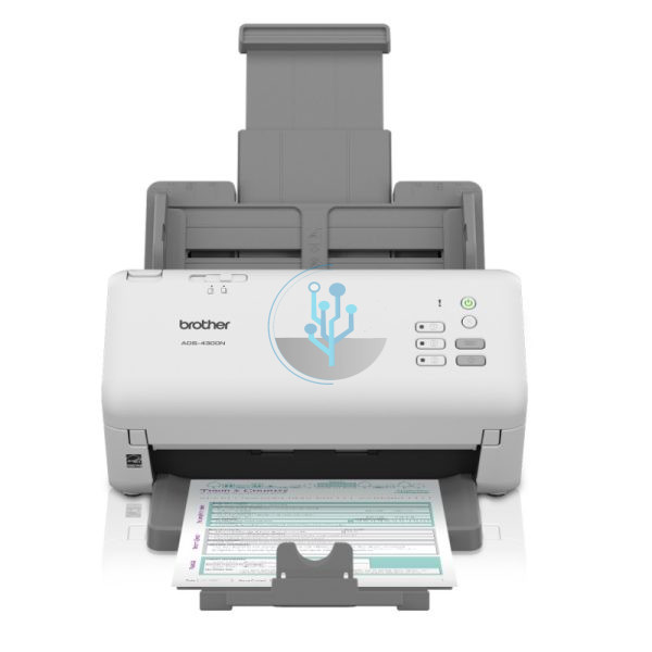 Escaner Brother ADS-4300N, ADF, 40 ppm / 80 ipm, USB
