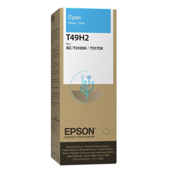 Botella Tinta Epson T49H200 Cyan Surecolor T3170X 140ml