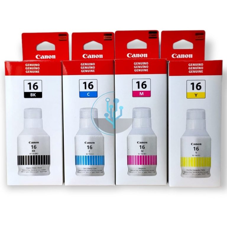 Kit de Tintas Canon GI-16 CMYB Maxify GX6010, GX7010