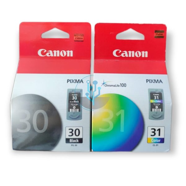 Pack Tinta Canon PG-30 Negro, CL-31 Color IP1800, MP190