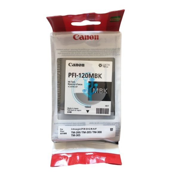 Tinta Canon PFI-120MBK Matte Black tm200, tm300 130ml