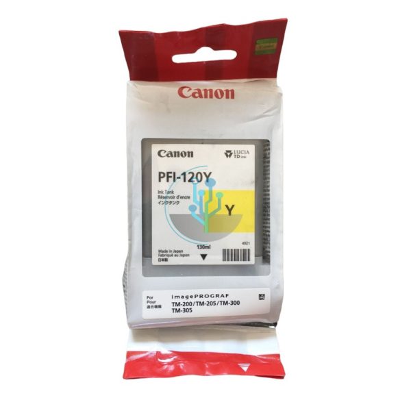 Tinta Canon PFI-120Y Yellow tm200, tm300 130ml