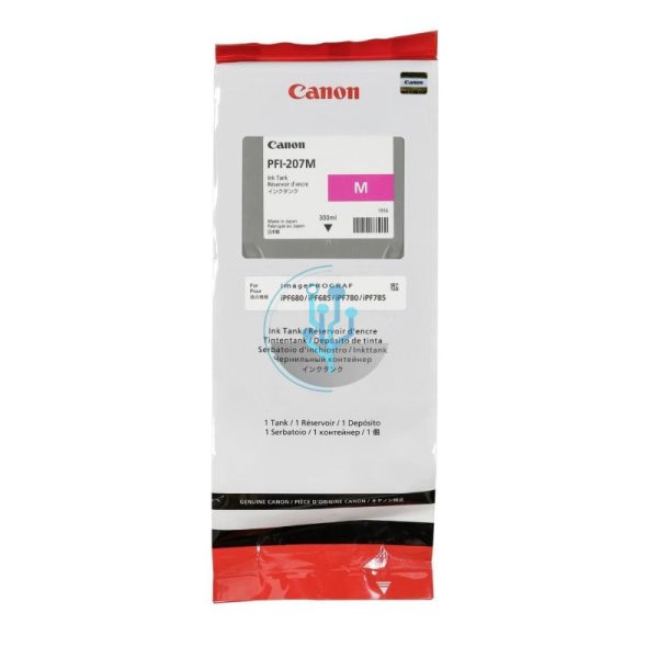 Tinta Canon PFI-207M Magenta IPF685, IPF770, IPF785 300ml