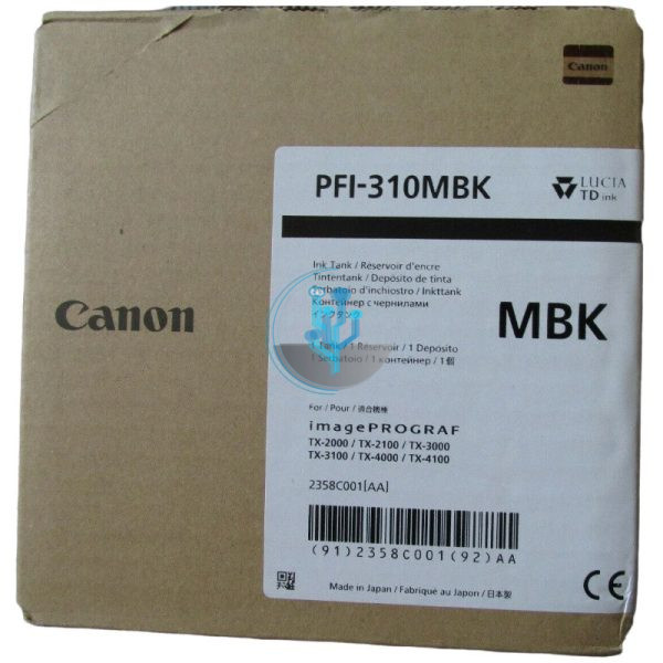 Tinta Canon PFI-310MBK Matte Black TX2000, TX3000 330ml