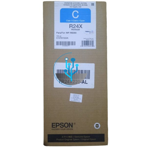 Tinta Epson TR24X220-AL R24X Cyan wf-r8590 75,000 paginas