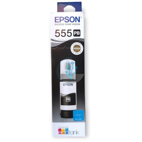 Tinta Epson T555120-AL Negro Foto EcoTank L8160, L8180 70ml