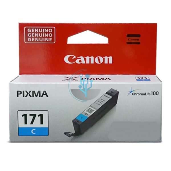 Tinta Canon CLI-171 Cian MG6810, TS8010 300 Páginas