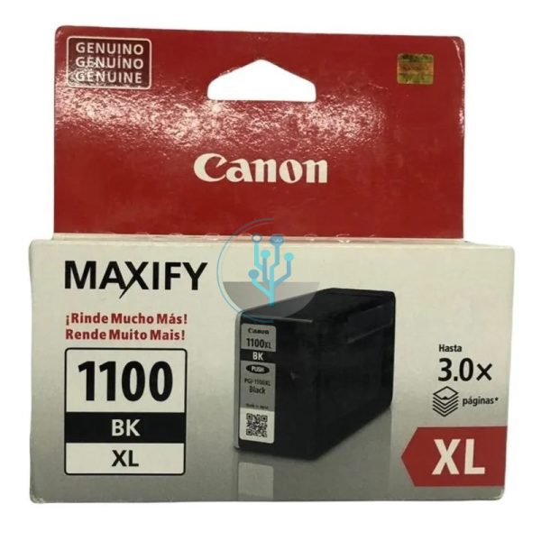 Tinta Canon PGI-1100XL Black MB2010, MB2710 1,200 Páginas