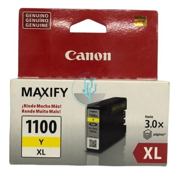 Tinta Canon PGI-1100XL Yellow MB2010, MB2710 780 Páginas