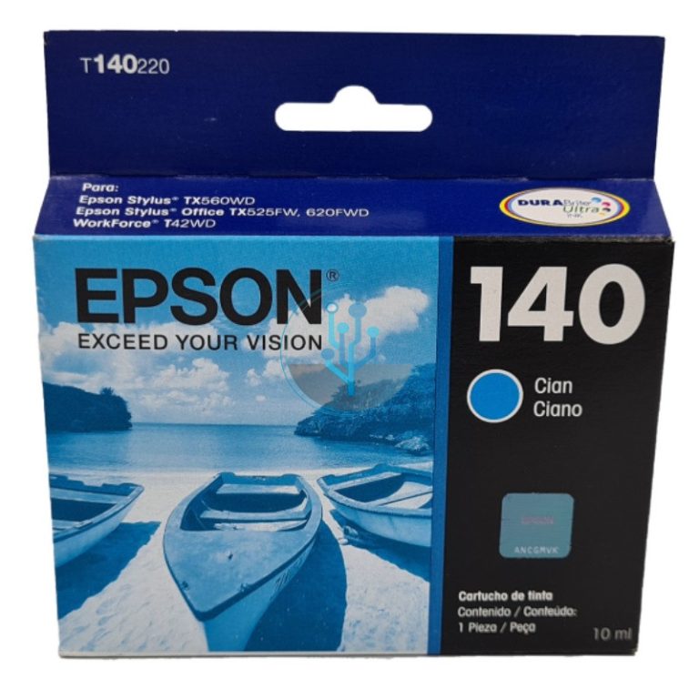 Tinta Epson T140220 Cian TX525FW, TX620FWD, T42WD 10ml