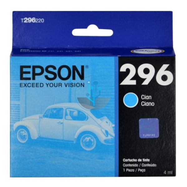 Tinta Epson T296220 Cian XP231, XP241, XP431, XP441 4ml
