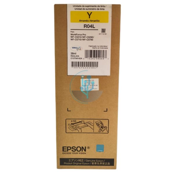 Tinta Epson T941420-AL Yellow R04L WFC5790 5,000 páginas