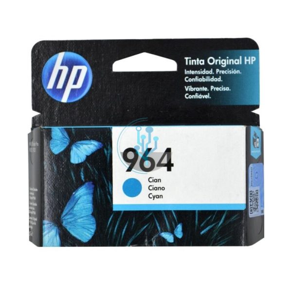 Tinta HP 3JA50AL (964) Cyan OfficeJet 9020 700 Páginas