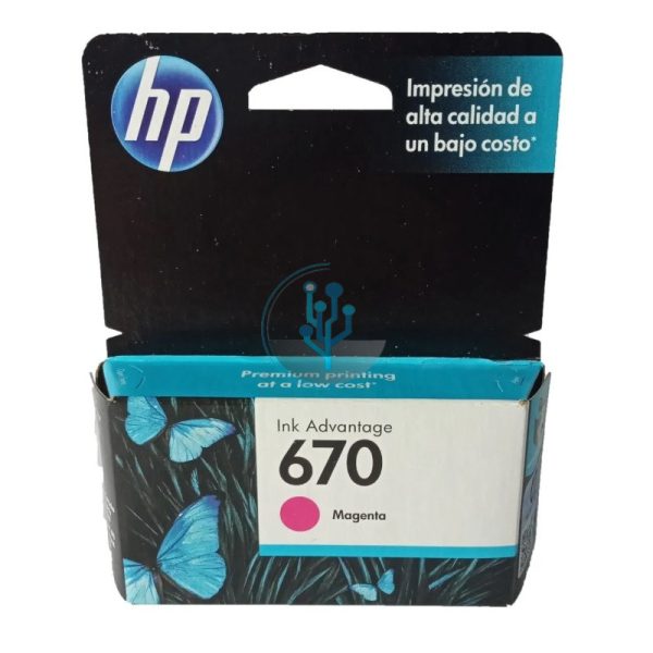 Tinta HP CZ115AL (670) Magenta Deskjet 5525 300 Páginas