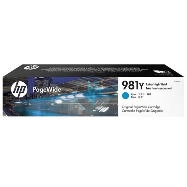 Tinta HP L0R13A (981Y) Cyan 586DN, 556DN 16,000 Páginas