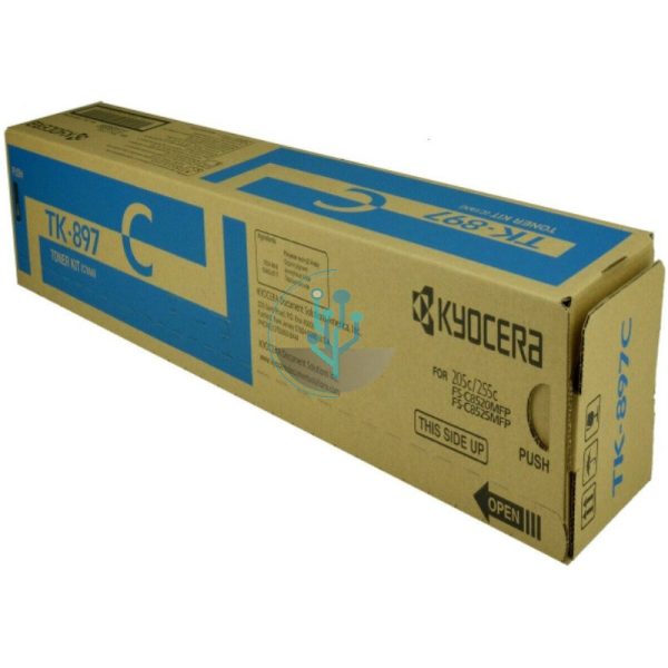 Toner Kyocera TK-897C Cyan FSC8520MFP 6,000 Páginas