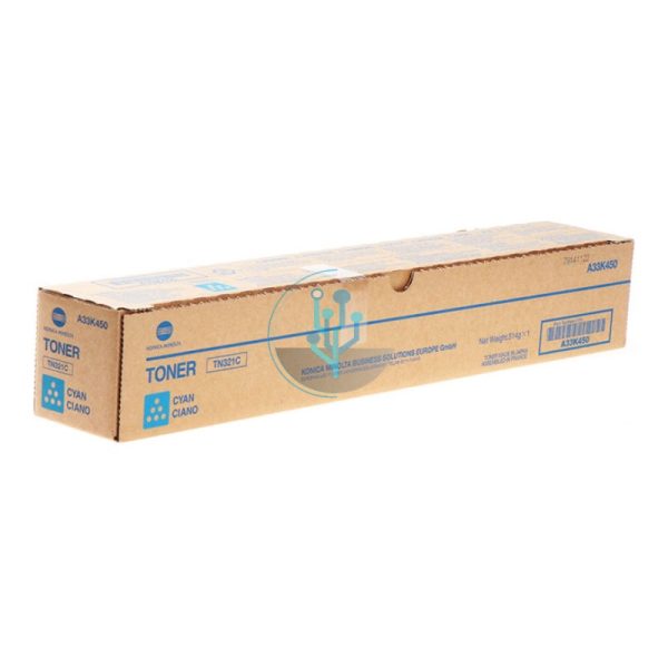 Toner Konica Minolta TN-321C Cyan Bizhub C364e 25,000 Páginas