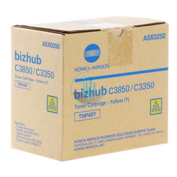 Toner Konica Minolta TNP48Y Yellow Bizhub C3850 10,000 Páginas