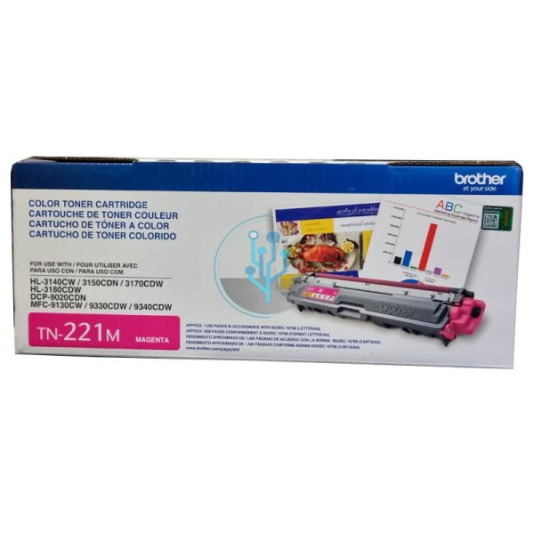 Toner Brother TN-221M Magenta MFC9330CDW 1,400 Páginas