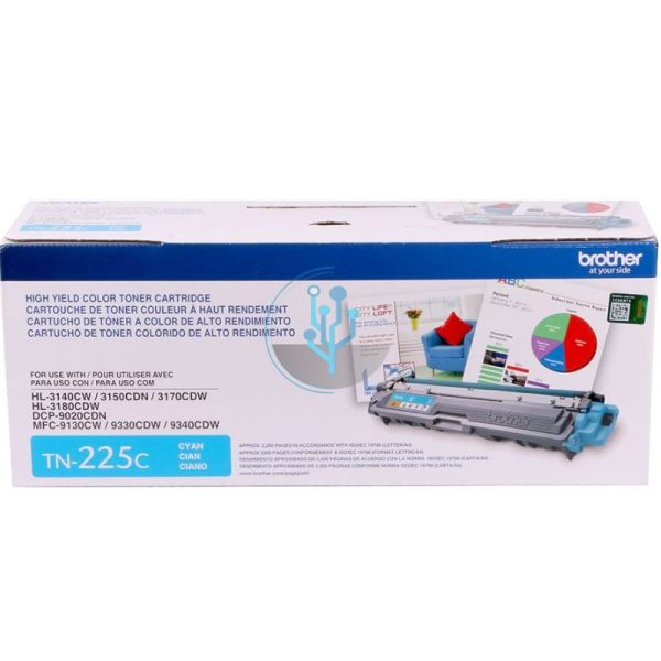 Toner Brother TN-225C Cyan MFC9330CDW 2,200 Páginas