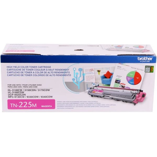 Toner Brother TN-225M Magenta MFC9330CDW 2,200 Páginas