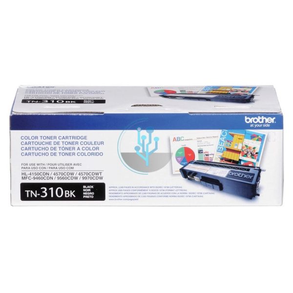 Toner Brother TN-310BK Black MFC9970CDW 2,500 Páginas