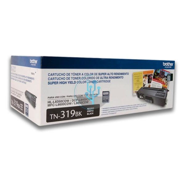 Toner Brother TN-319BK Black MFCL8850CDW 6,000 Páginas