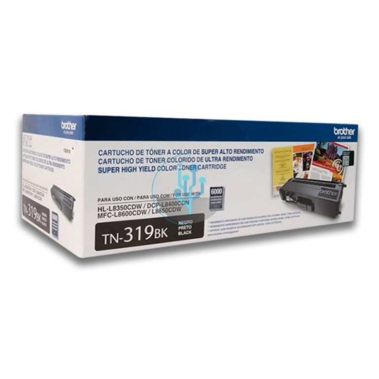 Toner Brother TN-319BK Black MFCL8850CDW 6,000 Páginas