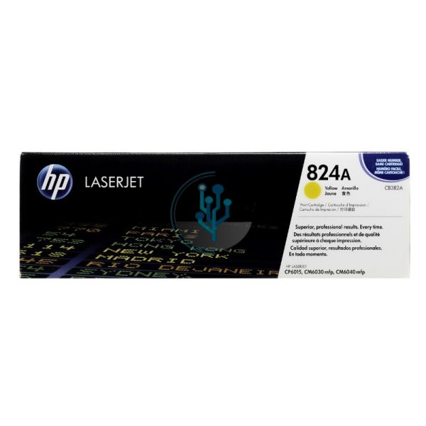 Toner HP CB382A (824A) LaserJet CM6030 Yellow 21,000 Páginas