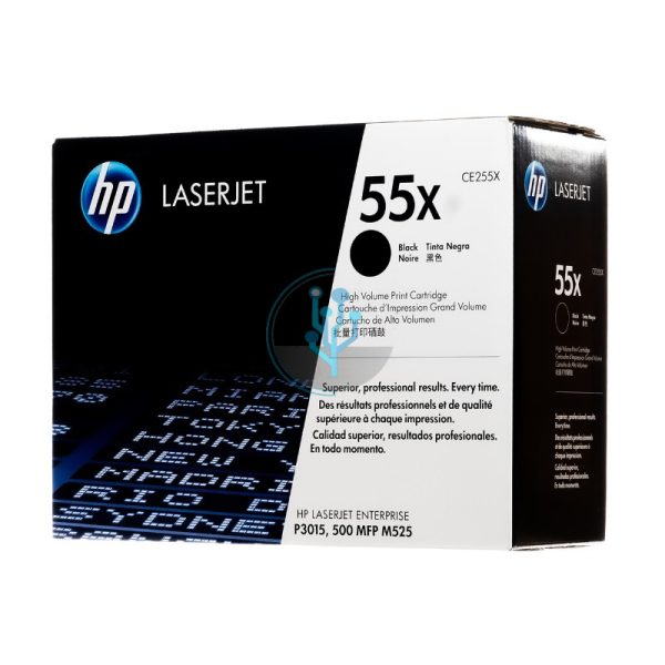Toner HP CE255X (55X)LaserJet CP3015 Negro 12,500 Páginas