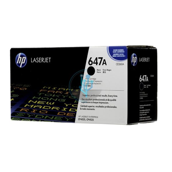 Toner HP CE260A Negro. Compatibilidad con HP LaserJet Color cp4025, cp4525, cp4525dn. ventas@alcorisuministros.com