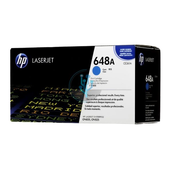 Toner HP CE261A Cyan. Compatibilidad con HP LaserJet Color cp4025, cp4525, cp4525dn. ventas@alcorisuministros.com