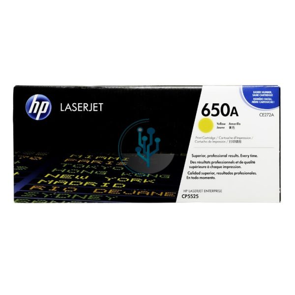 Toner HP CE272A (650A) LaserJet CP5525 Yellow 15,000 Páginas