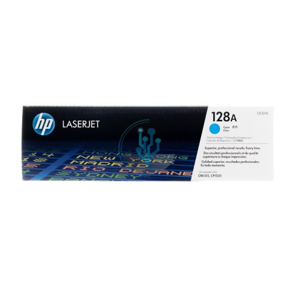Toner HP CE321A (128A) LaserJet CM1415 Cyan 1300 Páginas