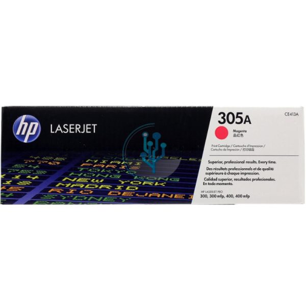 Toner Hp CE413A 305A Magenta. Compatibilidad con hp LJ pro300, 300mfp M451dw/400, 400mfp m475dw. ventas@alcorisuministros.com