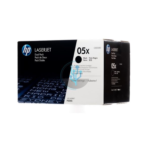 Toner hp CE505XD 05XD Negro. Compatibilidad con Impresoras hp laserjet p2055, hp p2055dn, hp p2050. ventas@alcorisuministros.com