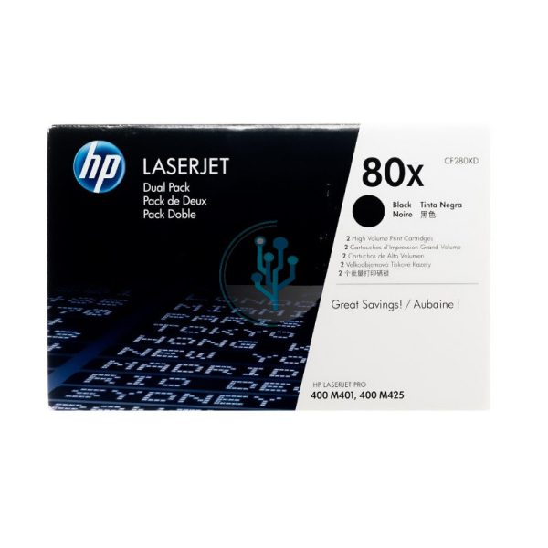 Toner HP CF280XD (80XD) LaserJet m401n Negro 6,900 Páginas